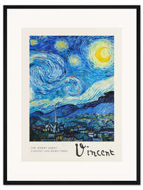 Gerahmter Kunstdruck Die Sternennacht
