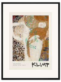 Gerahmter Kunstdruck Wasserschlangen I (Girlfriends) - Gustav Klimt