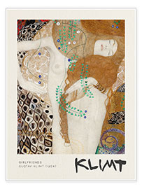 Wandbild  Wasserschlangen I (Girlfriends) - Gustav Klimt