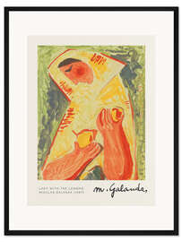 Gerahmter Kunstdruck The Lady with the Lemons