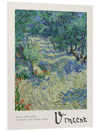 Foam board print Olive Orchard, 1889