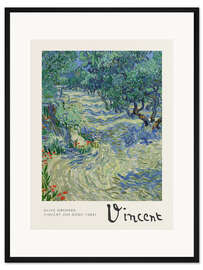 Gerahmter Kunstdruck Olivenhain, 1889