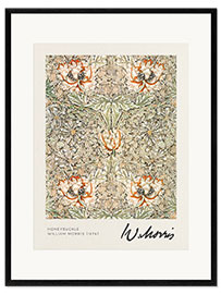 Impresión de arte enmarcada Honeysuckle - William Morris