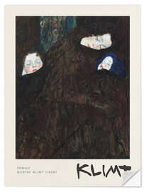 Wandsticker Familie (Mutter mit zwei Kindern)