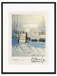 Gerahmter Kunstdruck Die Elster (Detail)