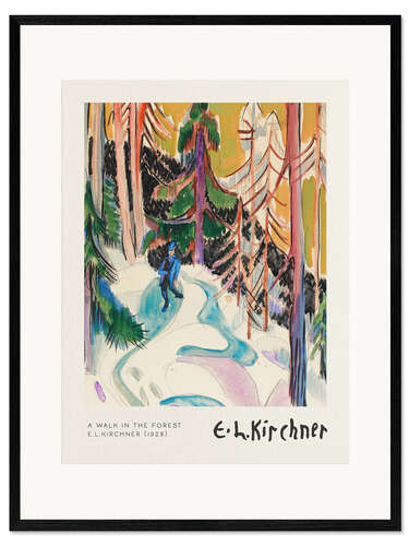Impression artistique encadrée A Walk in the Forest