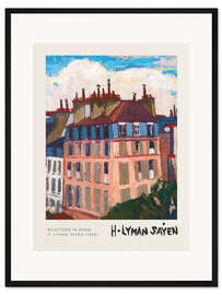 Gerahmter Kunstdruck Rooftops in Paris