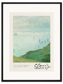 Gerahmter Kunstdruck Die Klippen von Pourville