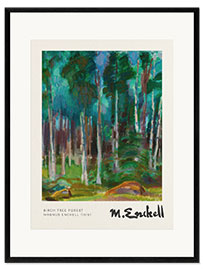 Framed art print Birch Tree Forest