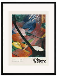 Gerahmter Kunstdruck Reh im Walde II, 1912