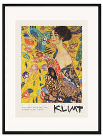 Gerahmter Kunstdruck Dame mit Fächer, 1917