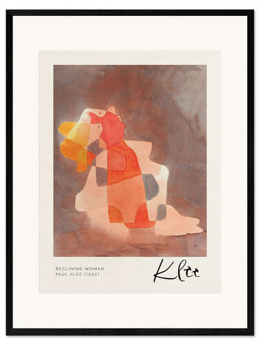 Framed art print Reclining Woman