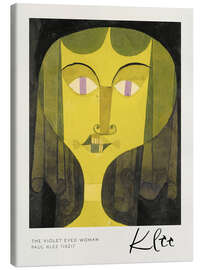 Canvas print Portrait of a Violet Eyed Woman - Paul Klee