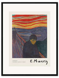 Kunsttryk i ramme Despair