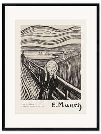 Impresión de arte enmarcada The Scream, 1895