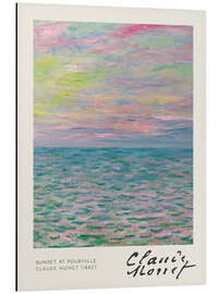 Magnettafel Sonnenuntergang bei Pourville, 1882