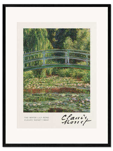 Kehystetty taidepainatus The Water Lily Pond, 1899