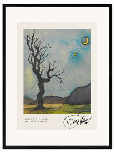 Framed art print Venus & The Moon
