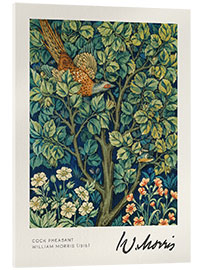 Akrylglastavla  Cock Pheasant - William Morris