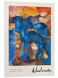 Foam board print The Blue Horse