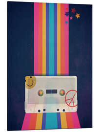 Aluminium print Rainbow Music