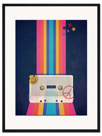 Framed art print Rainbow Music