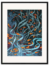 Ingelijste kunstdruk Aquatic Nocturne