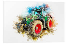 Foam board print Tractor muscle man