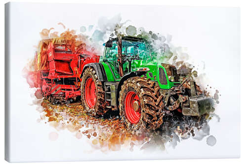 Canvas print Tractor Power Package