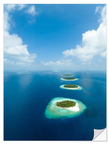 Wandsticker Baa Atoll, Malediven