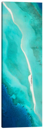 Canvas print Blue Lagoon in Maldives