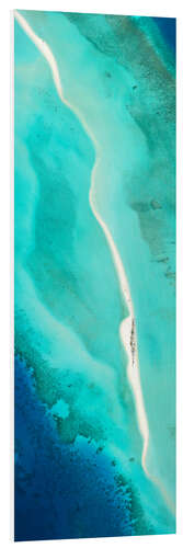 Quadro em PVC Blue Lagoon in Maldives