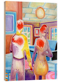 Holzbild Gedanken und Gefühle - Josh Byer