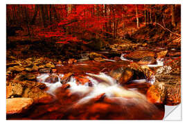 Naklejka na ścianę Harz autumn forest