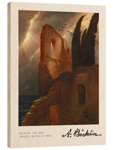 Tableau en bois Ruin by the Sea