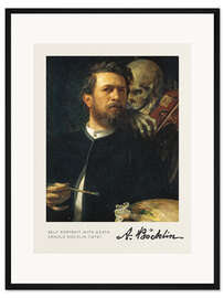 Gerahmter Kunstdruck Self Portrait with Death