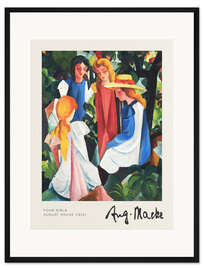 Gerahmter Kunstdruck Four Girls