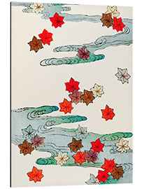 Quadro em alumínio Traditional Japanese Autumn &amp; Water Illustration