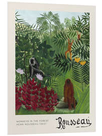 Obraz na PCV Monkeys in the Forest - Henri Rousseau