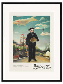 Gerahmter Kunstdruck Ich, Porträt – Landschaft