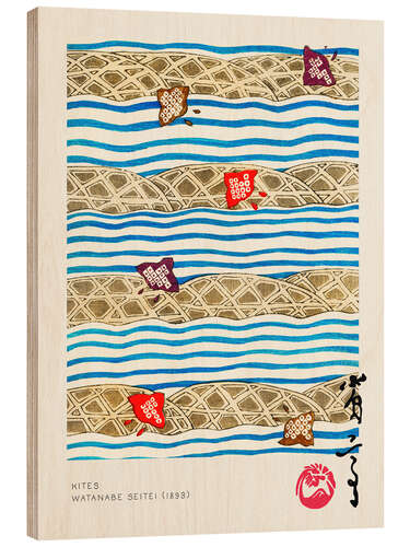 Tableau en bois Kites