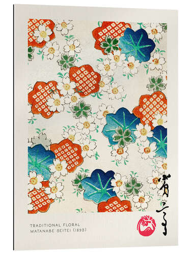 Tableau en plexi-alu Traditional Floral