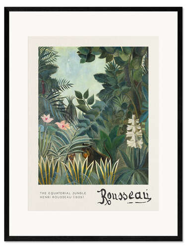 Ingelijste kunstdruk The Equatorial Jungle