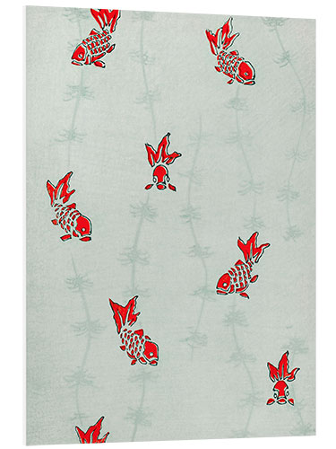 Foam board print Traditional Japanese Goldfish