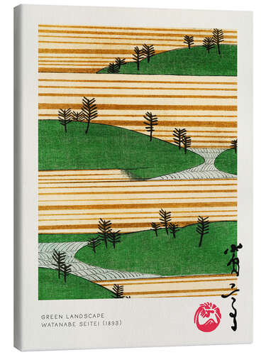 Canvas print Green Landscape