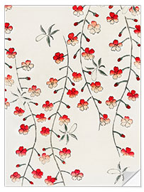 Selvklebende plakat Traditional Japanese Cherry Blossom