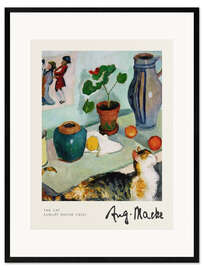 Impresión de arte enmarcada The Cat - August Macke
