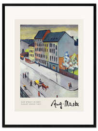 Framed art print Our Street in Grey