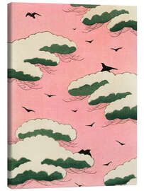 Leinwandbild  Traditional Japanese Pink Sky - Watanabe Seitei