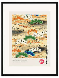 Gerahmter Kunstdruck Traditional Landscape